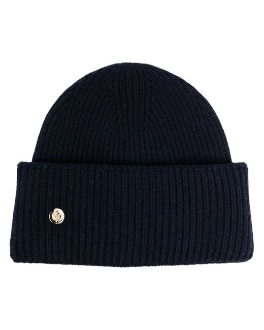 Tommy Hilfiger logo charm knitted beanie