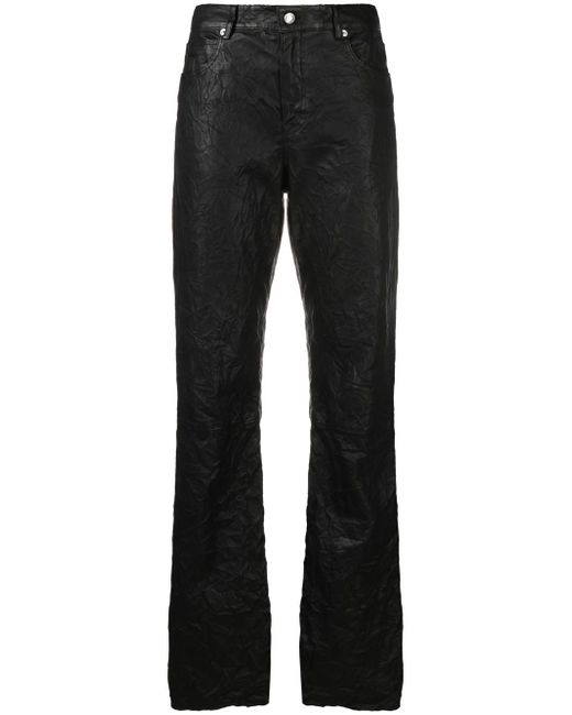Zadig & Voltaire Evy crinkled leather trousers