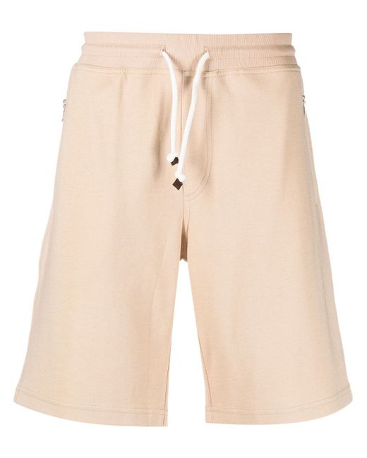 Brunello Cucinelli zip pocket track shorts