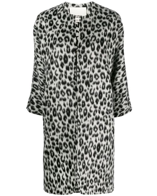 Isabel Marant leopard-print zip-up coat