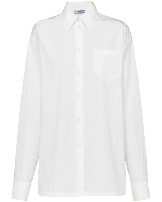 Prada chest-pocket button-down shirt