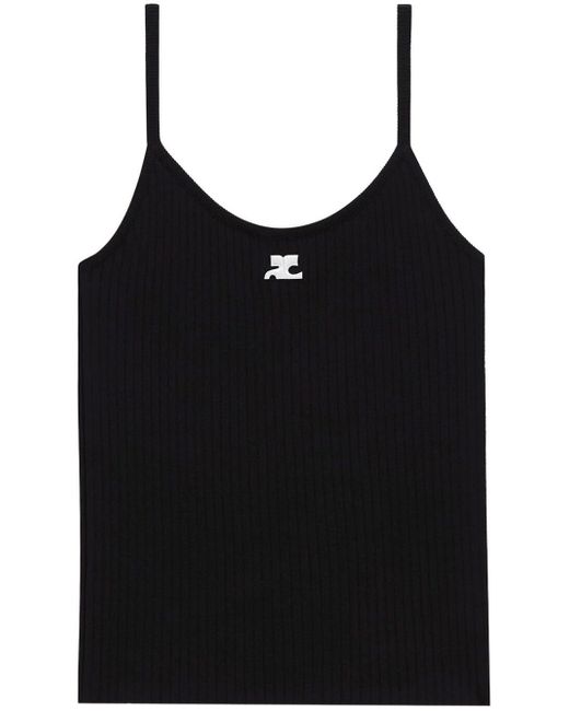 Courrèges ribbed-knit tank-top