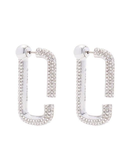 Marc Jacobs crystal-embellished hoop earrings
