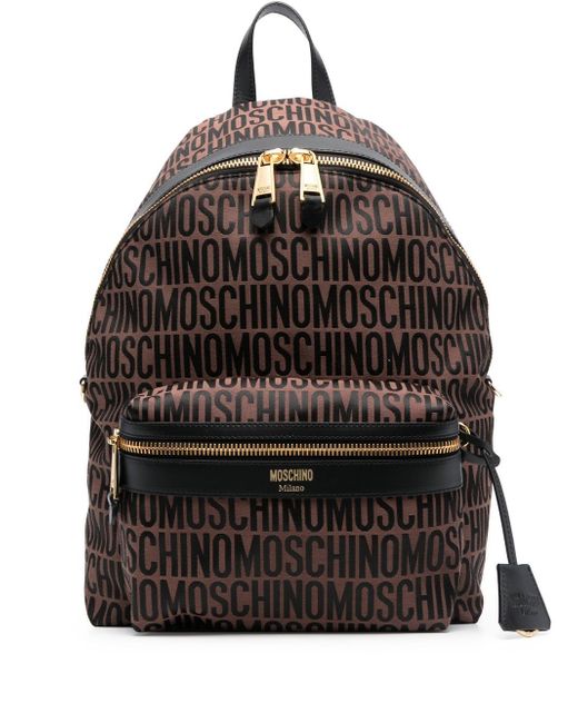 Moschino logo-print backpack