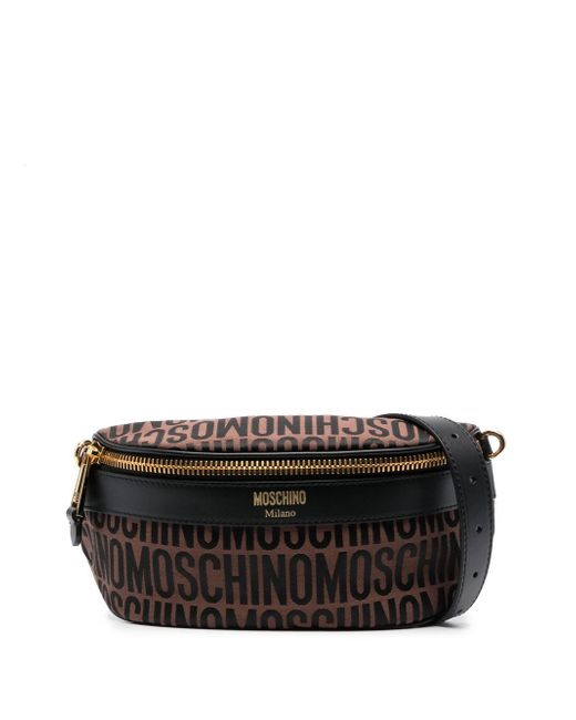 Moschino jacquard-logo motif belt bag