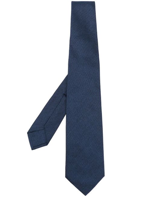 Barba pointed tip silk tie