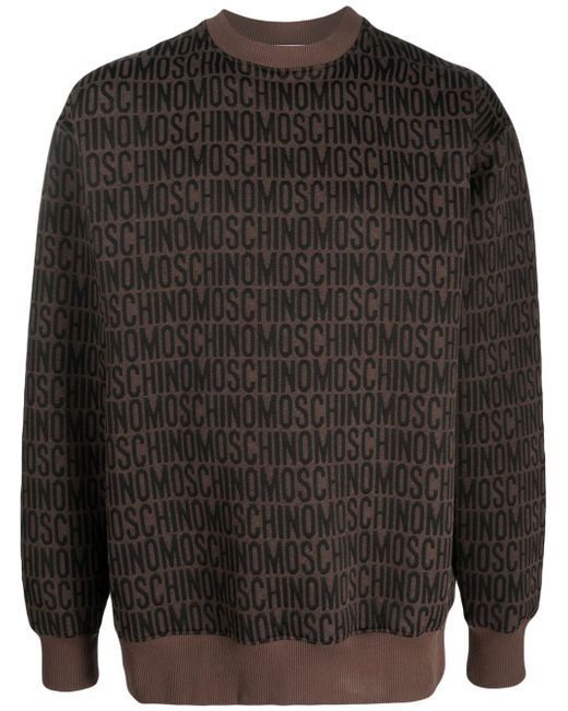Moschino logo-print sweater