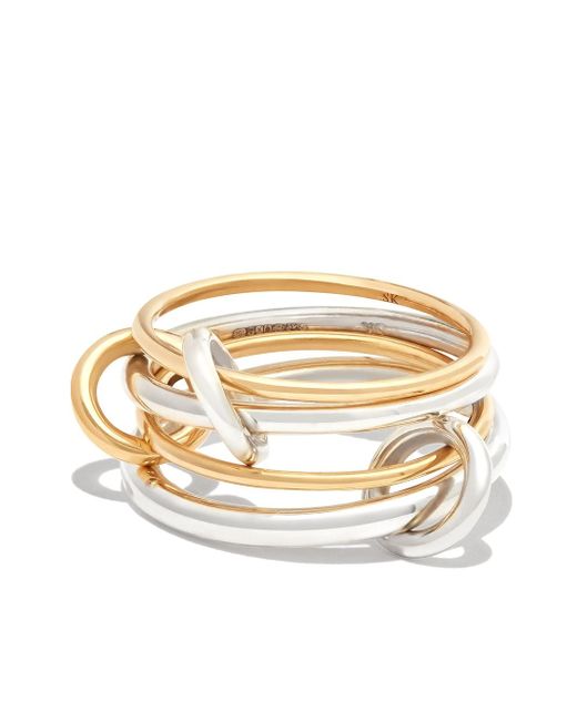 Spinelli Kilcollin 18kt yellow and sterling silver Pisces stacking ring