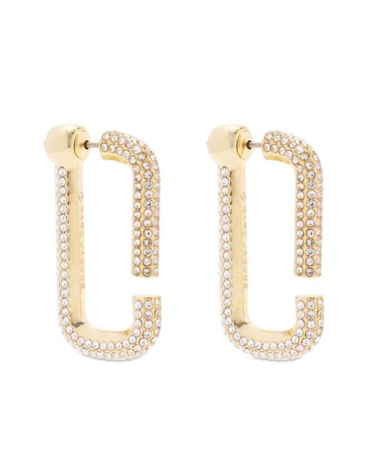 Marc Jacobs crystal-embellished hoop earrings