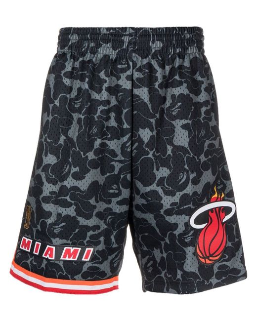 A Bathing Ape x MN Miami Heat jersey shorts