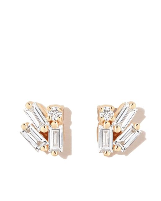 Suzanne Kalan 18kt yellow diamond earrings