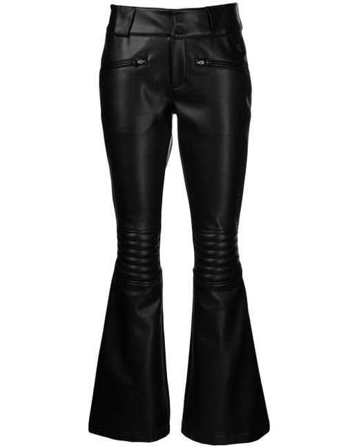 Perfect Moment Aurora flared leather trousers