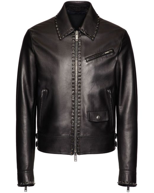 Valentino Untitled studs leather jacket