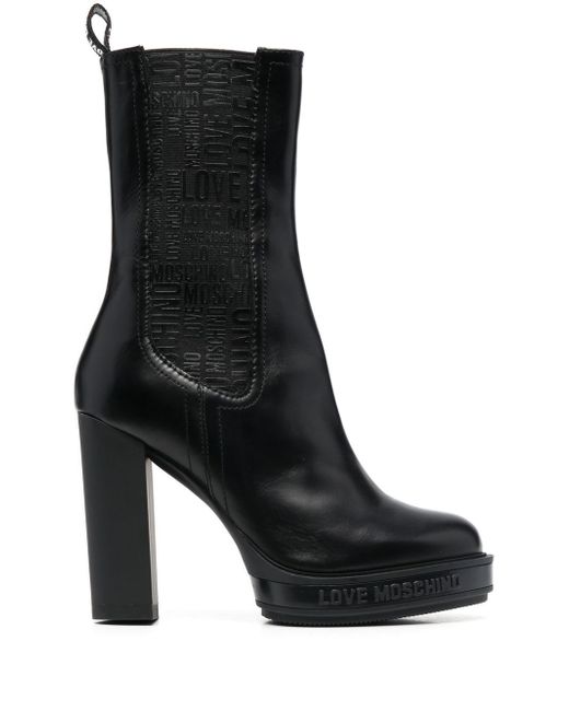 Love Moschino 110mm platform ankle boots