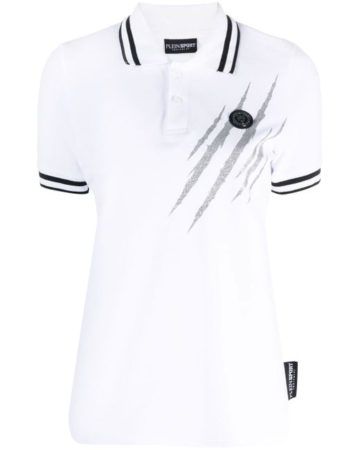 Plein Sport scratch short-sleeve polo shirt