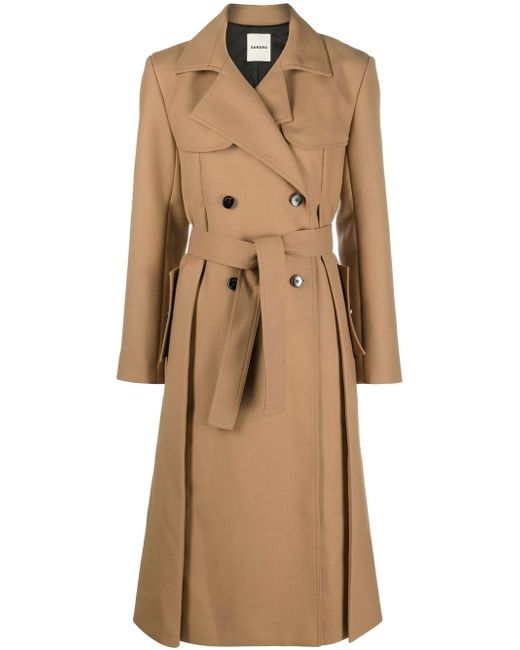 Sandro Corentin double-breasted trench coat