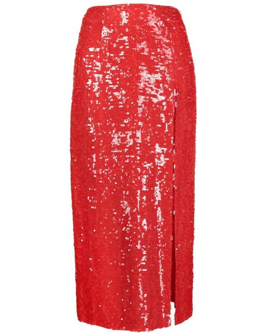 Lapointe sequin-embellished midi skirt