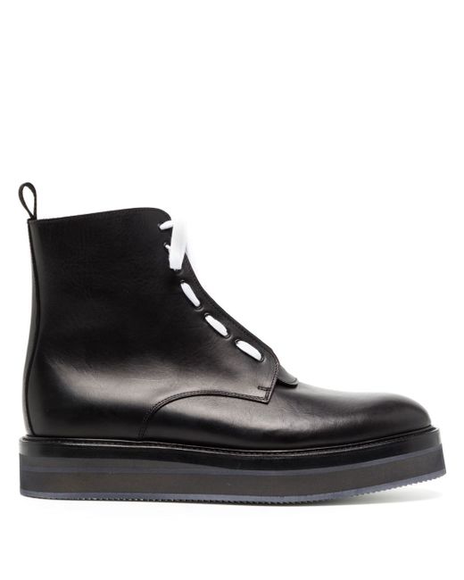 Nicolas Andreas Taralis lace-up leather ankle boots