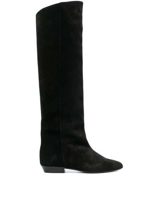 Isabel Marant suede 60mm knee boots