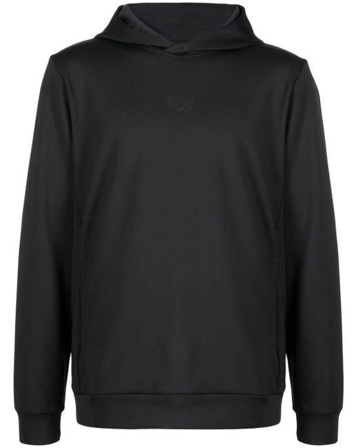 Castore logo-print long-sleeve hoodie