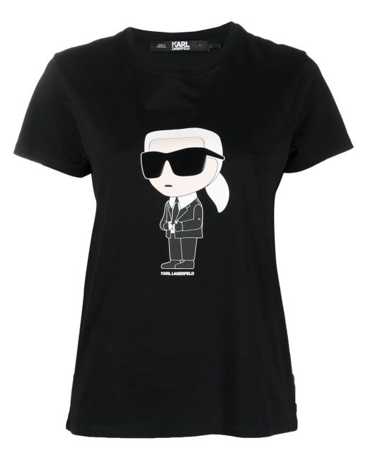 Karl Lagerfeld graphic-print short-sleeve T-shirt