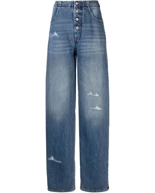 Mm6 Maison Margiela distressed-effect denim jeans