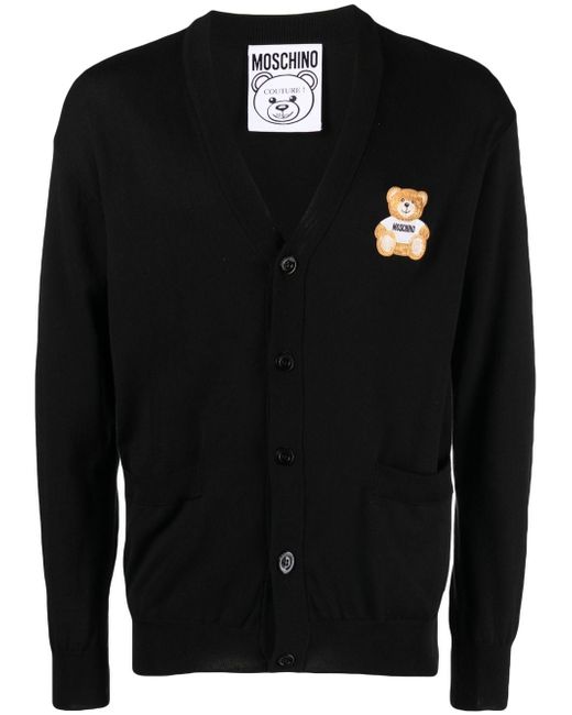 Moschino Teddy Bear-patch cardigan