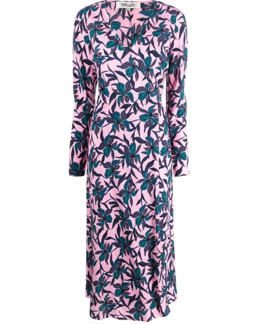 Diane von Furstenberg floral-print wrap dress