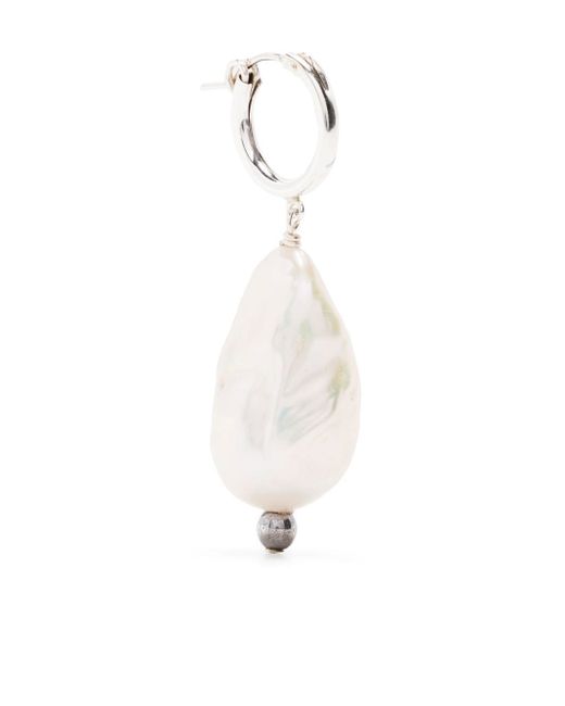 A Sinner in Pearls fireball crystal hoop earring