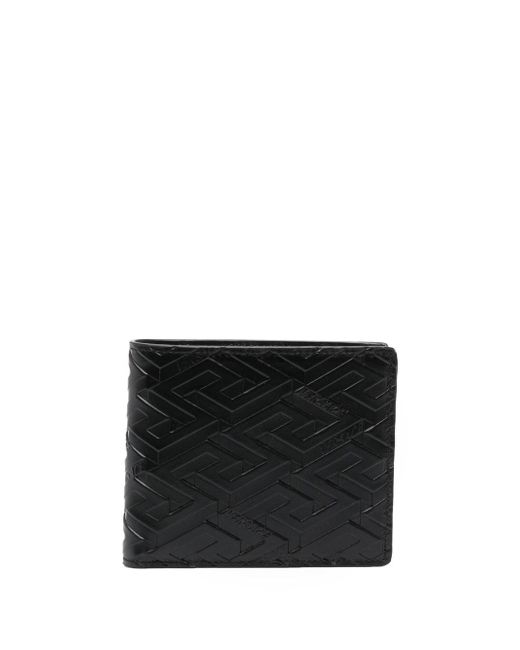 Versace embossed-monogram bi-fold wallet