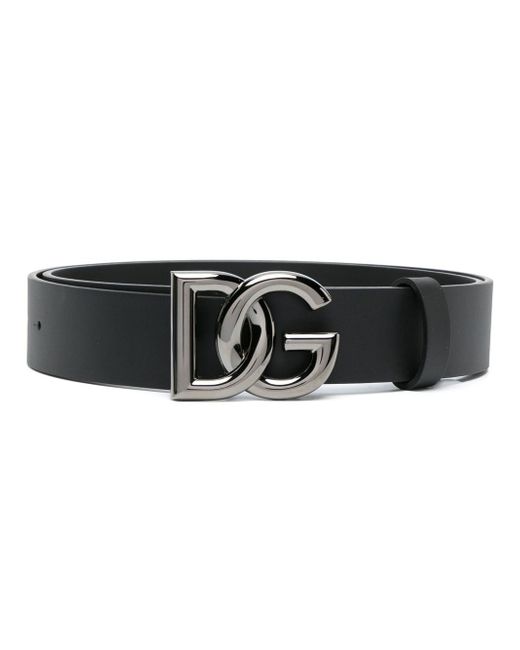 Dolce & Gabbana DG buckle 35 leather belt