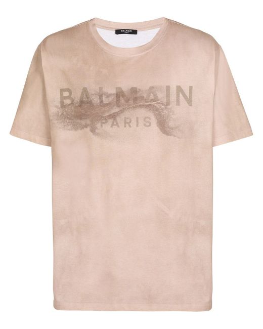 Balmain logo-print detail T-shirt