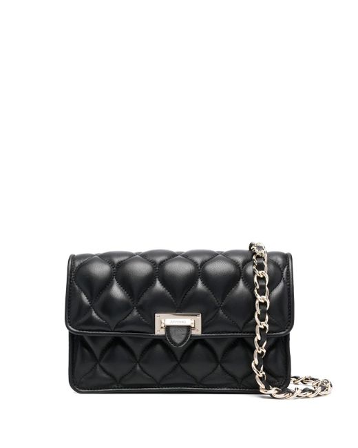 Aspinal of London Lottie quilted pillow clutch bag