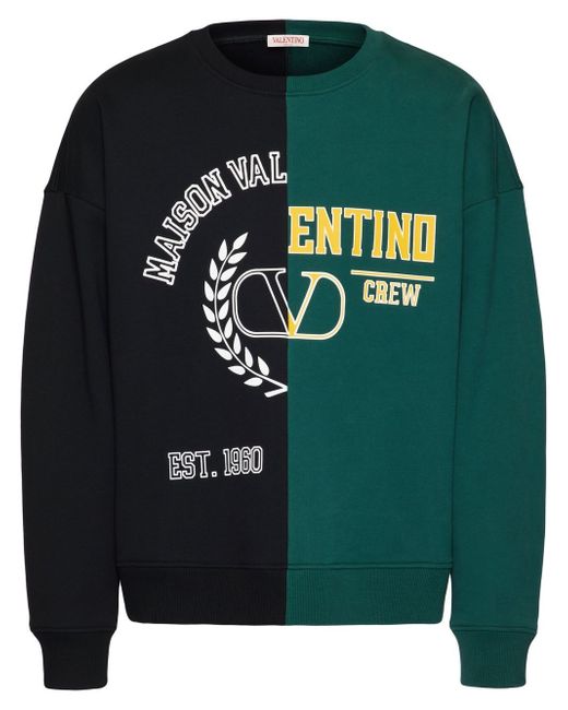 Valentino patchwork logo-print sweatshirt