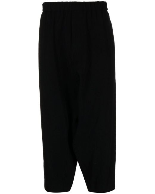 Comme Des Garcons Black cropped wool trousers