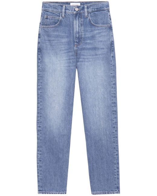 Frame faded straight-leg jeans