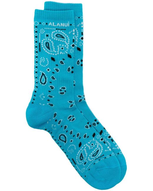 Alanui Bandana printed socks