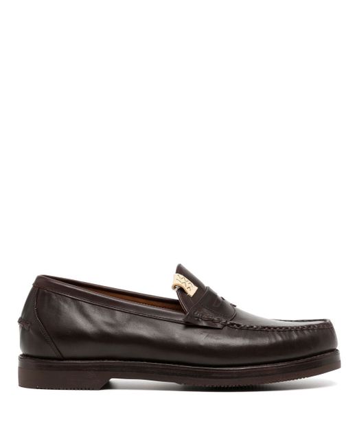 Visvim Oxford leather loafers