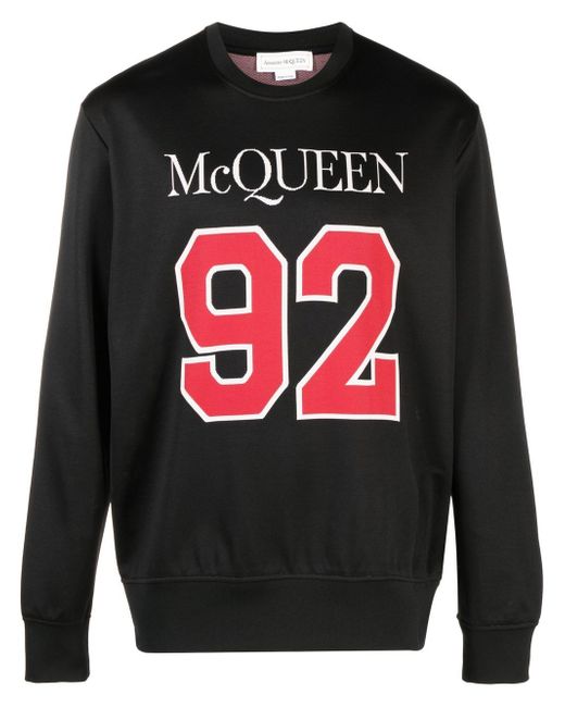 Alexander McQueen woven logo-detail sweatshirt
