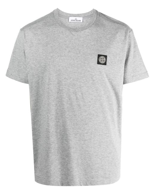 Stone Island logo-patch short-sleeve T-shirt