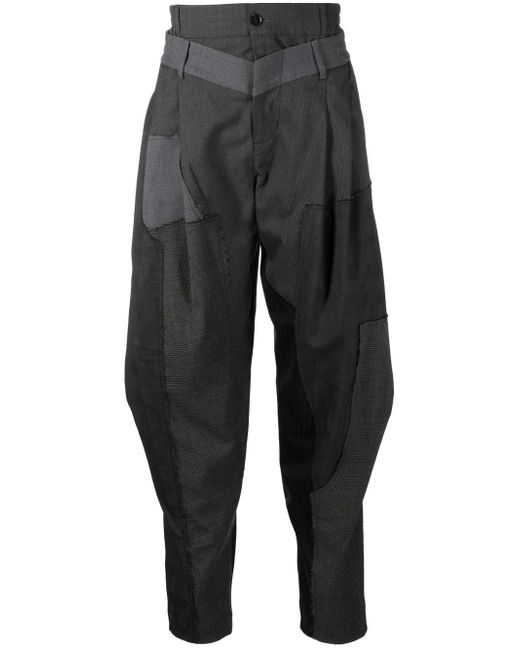Feng Chen Wang layered-design tapered trousers