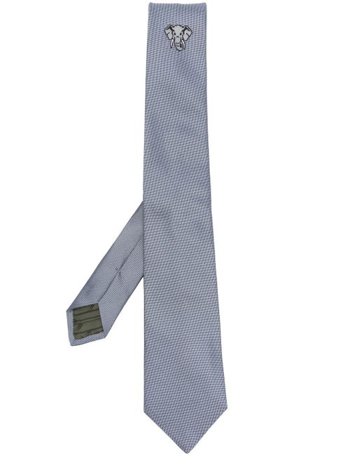 Kenzo patch-detail silk tie