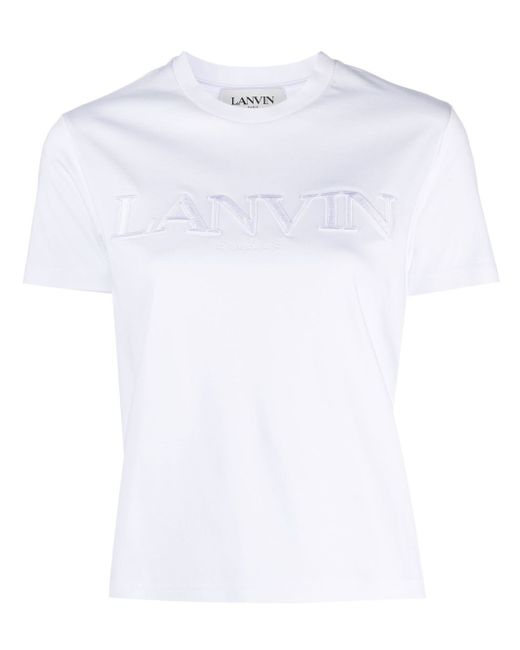 Lanvin logo-lettering cotton T-shirt
