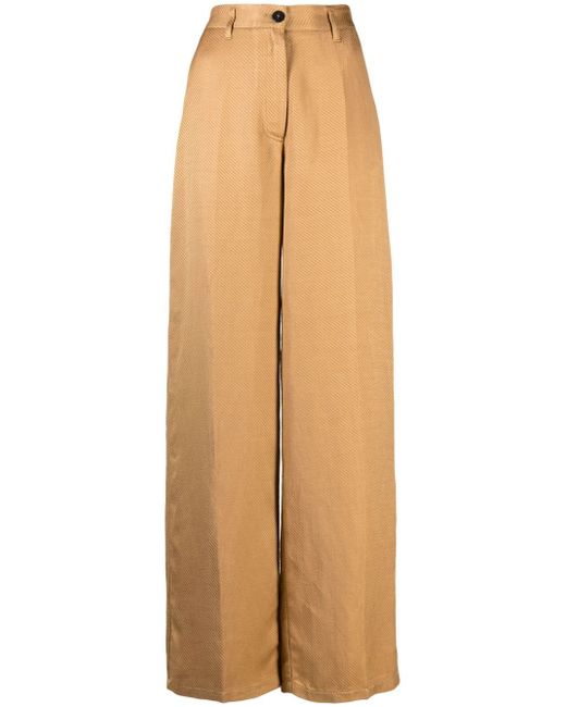 Forte-Forte high-waisted wide-leg trousers