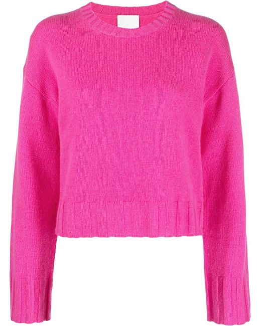 Allude ribbed-knit long-sleeve jumper