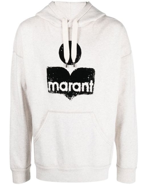 Isabel Marant logo print drawstring hoodie