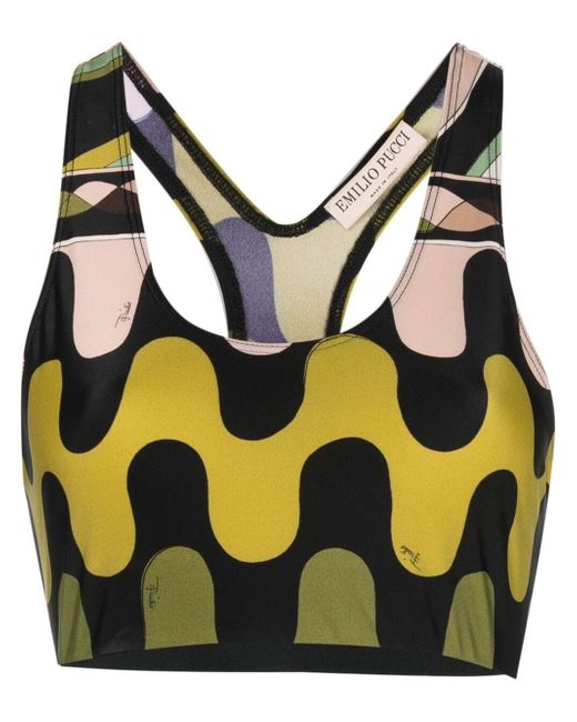 Pucci Fiamme-print cropped top