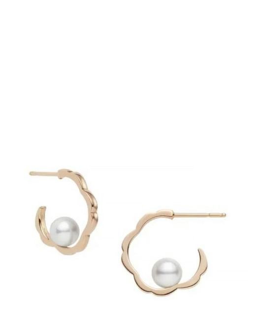 Mikimoto Rose gold Pearl earrings