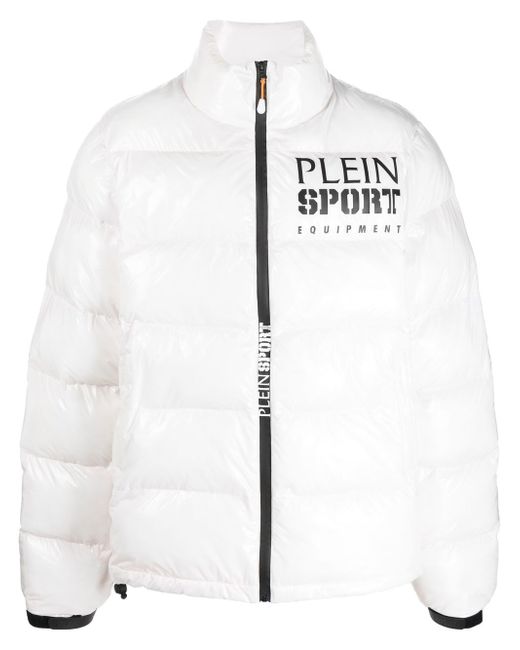 Plein Sport logo padded jacket