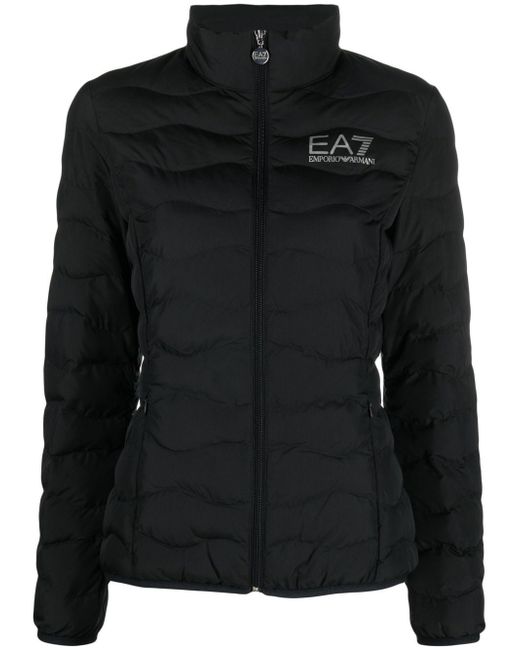 Ea7 hooded zip-up jacket